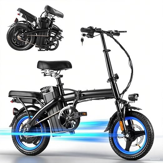 500W Folding Electric Bike - 35 Mile Range, UL Certified