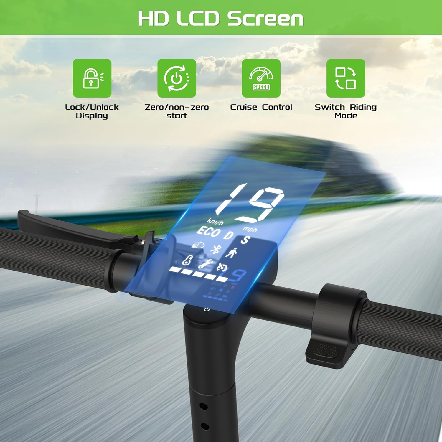 MAXSHOT Electric Scooter for Adults/Teens/Kids, 8.5/10/14" Tires, 19/22Mph, 350W/500W Motor, 21-28 Miles Range, Folding E-Scooter with Dual Suspension,APP Control