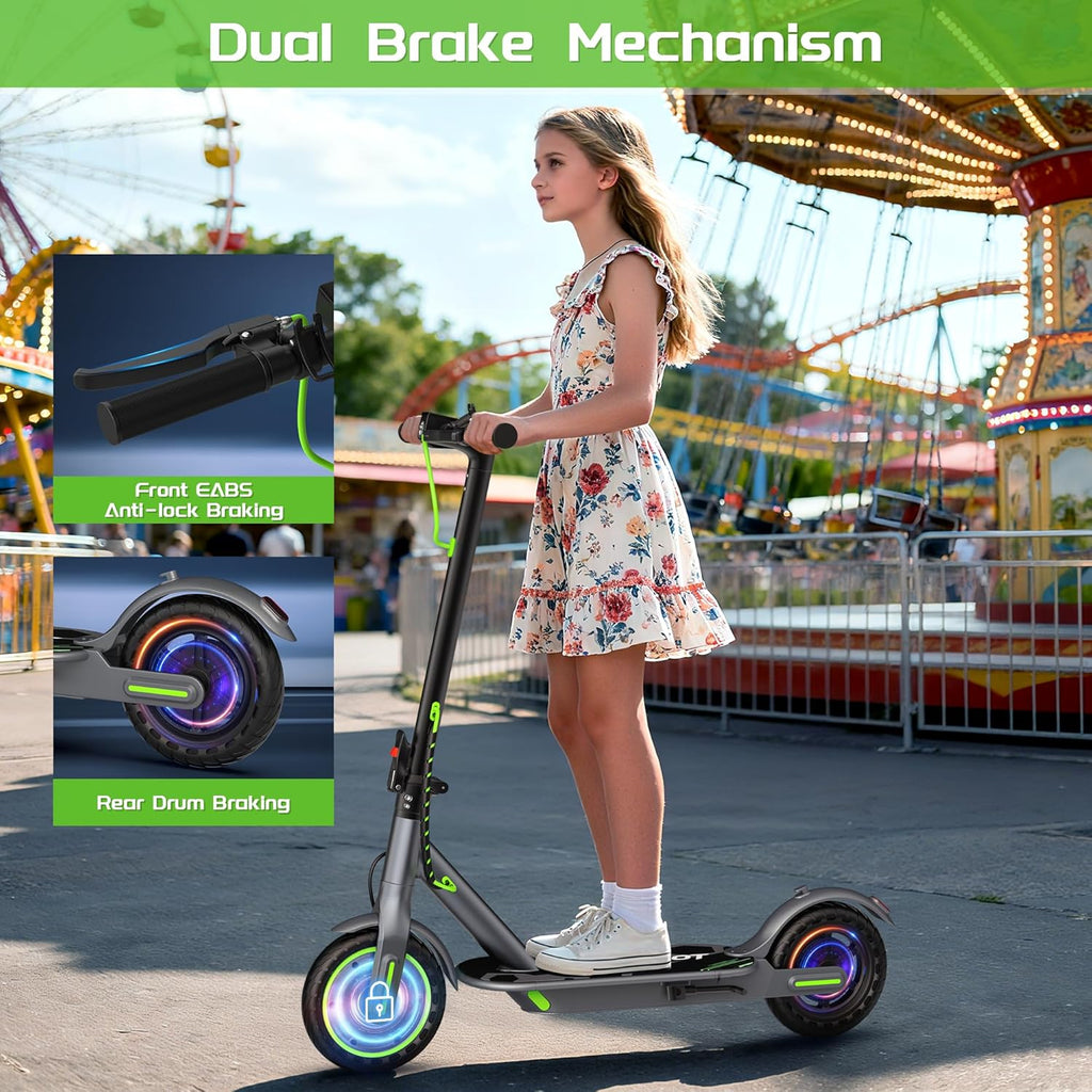 MAXSHOT Electric Scooter for Adults/Teens/Kids, 8.5/10/14" Tires, 19/22Mph, 350W/500W Motor, 21-28 Miles Range, Folding E-Scooter with Dual Suspension,APP Control