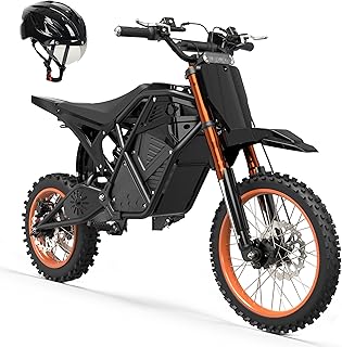ESKUTE Electric Dirt Bike for Teens Adults, Mid-Drive Motor 3500W Peak, Electric Motorcycle 48V23Ah Battery, 53-Mile Range, 38mph, Hydraulic Nitrogen Dual Shock Absorbers