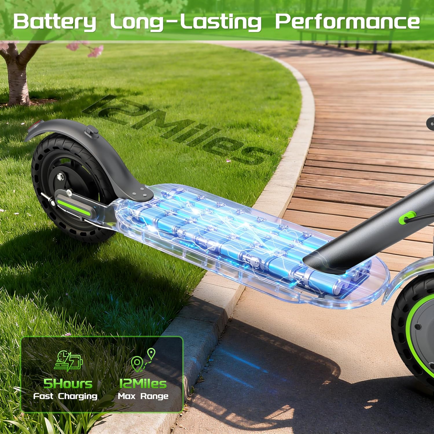 MAXSHOT Electric Scooter for Adults/Teens/Kids, 8.5/10/14" Tires, 19/22Mph, 350W/500W Motor, 21-28 Miles Range, Folding E-Scooter with Dual Suspension,APP Control